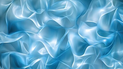 Fototapeta premium Abstract blue flowing texture, design background
