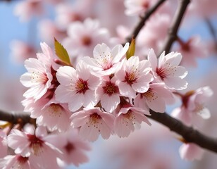 cherry blossom in spring, close up