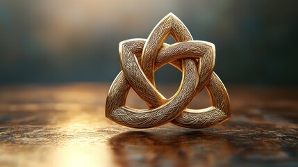 Golden Trinity Knot: A Symbol of Unity and Eternity