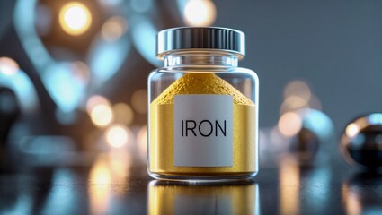 Iron Mineral Supplement. Immune System Support. Dietary Supplement, Vitamins and Tablets. Health Care. Healthy Lifestyle. Essential Trace Mineral. Iron Mineral Deficiency. Daily Mineral Intake.