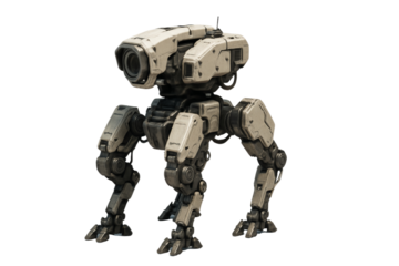 Futuristic robotic machine designed for advanced tasks, showcasing cutting-edge technology and innovation.