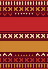 Beautiful geometric background. Figures of different shapes. Tribal form. Flowers. Geometric design. Creative textures. Colorful art. Modern graphic poster. Retro color. Vector illustration