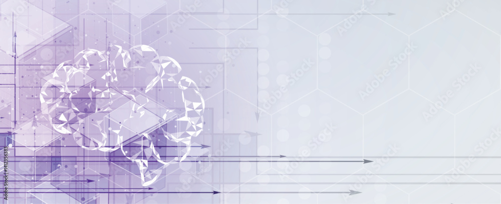 Poster artificial intelligence science concept