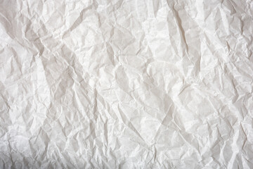 The rough wrinkled paper isolate