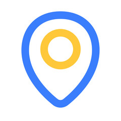 location mark icon on white background