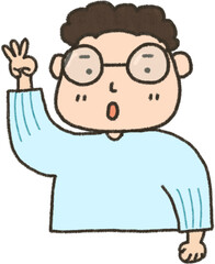 설명하는 어린이 