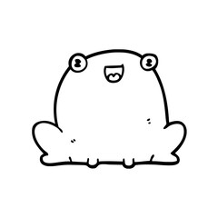 vector illustration of a frog