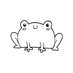 frog on white background