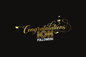 Congratulations 10K Followers Celebration Graphic