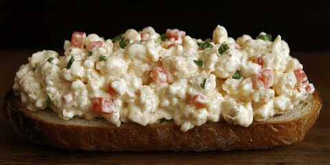 Creamy Egg Salad on Bread