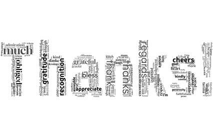 word cloud centered on 