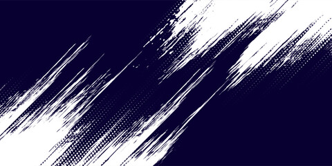 Obraz premium Dots halftone white and blue color pattern gradient grunge texture background. vector