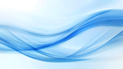 Fototapeta premium Abstract flowing blue waves creating a serene and calming atmosphere.