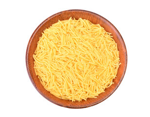 Pasta in a bowi isolated