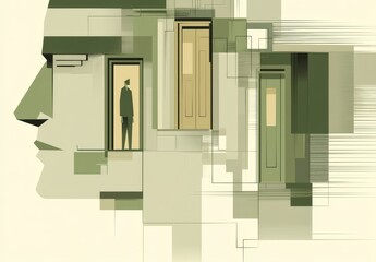 Conceptual art is characterized by its focus on the human mind, incorporating elements of mental health, spirituality, and the soul, which are then translated into surreal and thought-provoking works