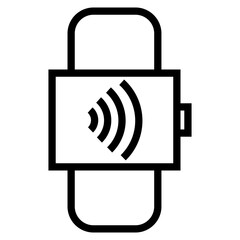 Smartwatch Tap Payment Icon
