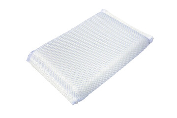 White scouring pad on isolate white background.