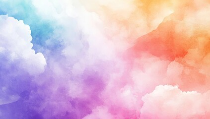 Colorful, soft cloudscape.  A vibrant mix of pastel hues