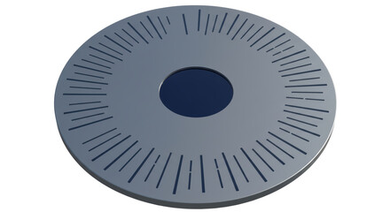 Isolated Circular Grate with Slots