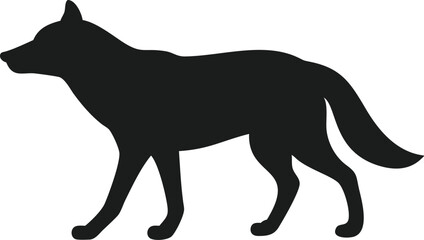 wolf silhouette vector