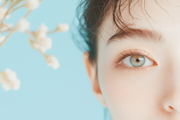 美女の目元 The eyes of a beautiful woman