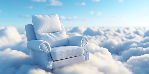 Cloud Chair, Serenity, Sky, Floating