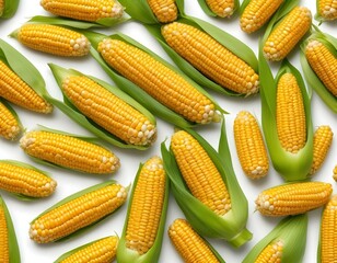 corn isolated on a white background