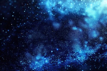 Abstract Blue Digital Data Stream
