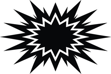 Fototapeta premium abstract black and white vector, abstract black and white star, black and white star on white background.
