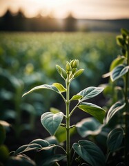 Obraz premium fields and gardens with a dreamy, fanciful appearance