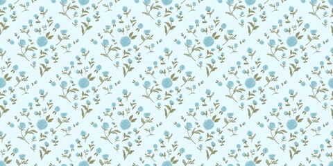 Seamless watercolour and unique floral pattern background for covers, notes, Soft backgrounds colour. Watercolour art work. 