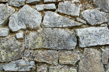 Black, grey grunge stone fence or brick block. Cement wall pattern. Concrete from walls of house can be used as model for building, house wall for background for website wallpaper. Texture abstract.