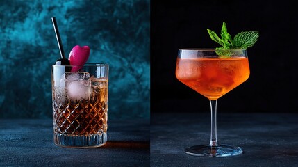 City nightlife inspired drink studio shoot gigapixel backdrops vibrant cocktails dark atmosphere