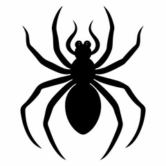 Clean and Bold Spider Silhouette