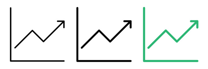 Line chart icon finance and banking, decrease sign, vector graphics, a linear pattern on a white background stroke filled and colored icon set.