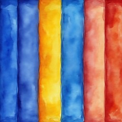 Naklejka premium Watercolor Flag Stripes