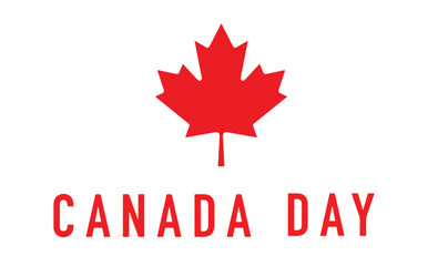 Canada day maple leaf plant red color text font caaligraphy hand written lettering 1st first date day juky month canadaian happy independence day freedom event canada day maple red color object banner