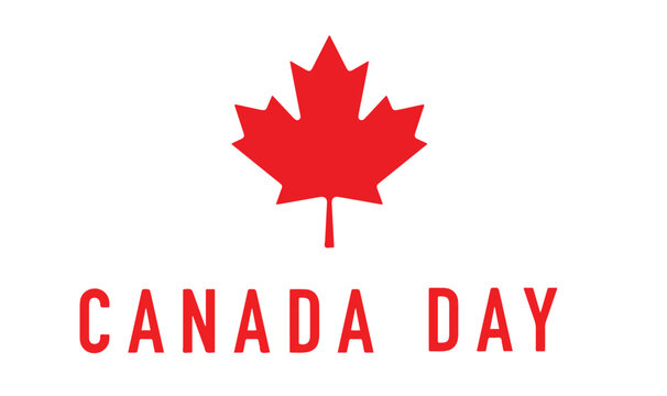 Canada day maple leaf plant red color text font caaligraphy hand written lettering 1st first date day juky month canadaian happy independence day freedom event canada day maple red color object banner