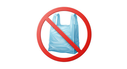 Isolated No Plastic Bag Symbol