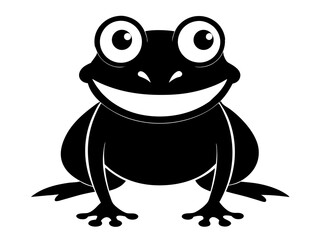 Funny Frog Vector & SVG | Cute Cartoon Frog Silhouette for Crafts, T-Shirts, Stickers & Playful Designs