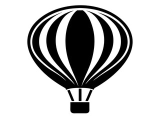 Hot Air Balloon Silhouette Vector & SVG | Adventure SVG for Crafts