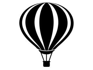 Fototapeta premium Hot Air Balloon Silhouette Vector & SVG | Adventure SVG for Crafts