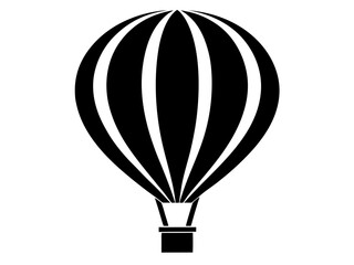 Naklejka premium Hot Air Balloon Silhouette Vector & SVG | Adventure SVG for Crafts