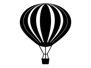 Obraz premium Hot Air Balloon Silhouette Vector & SVG | Adventure SVG for Crafts