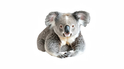 Obraz premium a koala on a transparent background, PNG image, PNG file, Generative art.