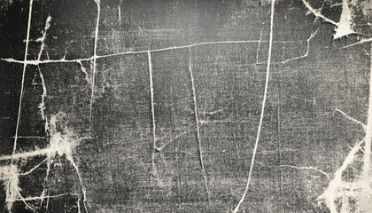 dusty scratched and scanned old film texture with cracks; dirty grunge style overlay for photo or banner