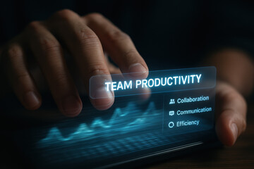 A strategic business decision focuses on enhancing team productivity through communication collaboration and operational efficiency to drive growth