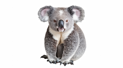 a koala on a transparent background, PNG image, PNG file, Generative art.