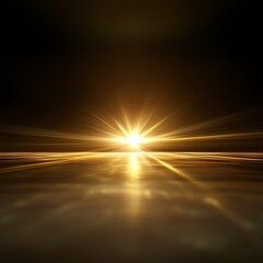 Polished golden surface with subtle light flares, elegant and clean backdrop