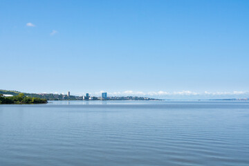 Obraz premium Porto Alegre, Rio Grande do Sul. Brazil : Moacyr Scliar Park and - New Guaiba Revitalized Waterfront or Orla do Guaiba